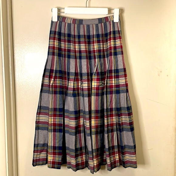 Vintage Al Jean Canada Inc. plaid pure virgin wool   tartan skirt size 6 - Picture 5 of 5